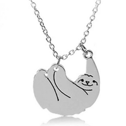 Sloth Charm Necklace – Silver or Gold