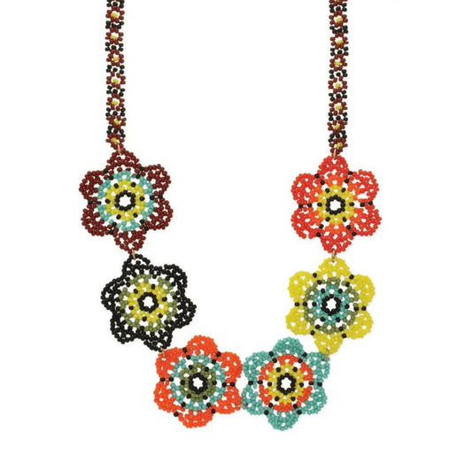Boho Bloom Beaded Necklace - Limited Edition