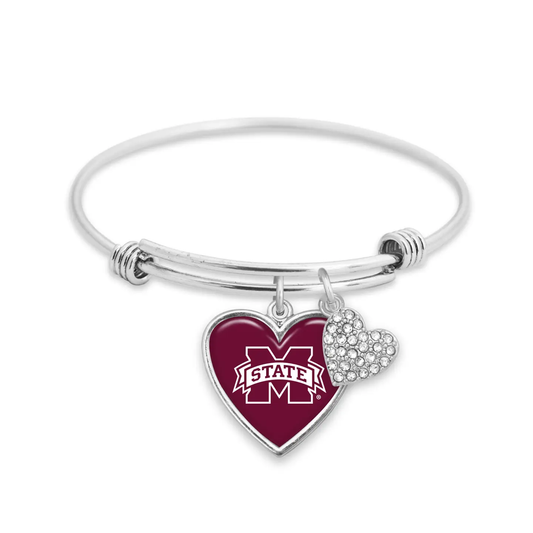 Mississippi State Bulldogs Bangle Bracelet