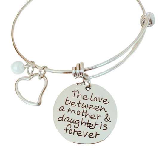 Mother & Daughter Forever Bangle Bracelet
