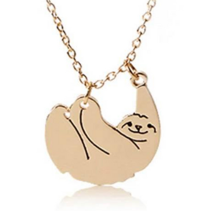 Sloth Charm Necklace – Silver or Gold