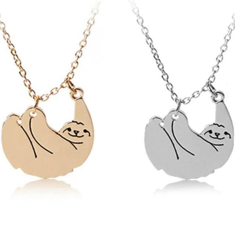 Sloth Charm Necklace – Silver or Gold